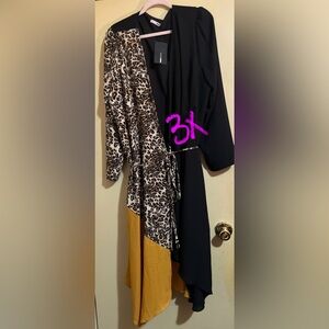 Fashion Nova Leopard Print Wrap Dress